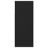 Aparador con luces LED negro 115,5x30x75