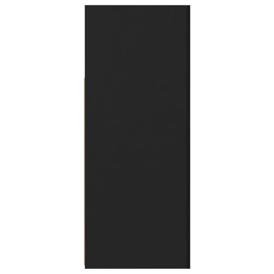 Aparador con luces LED negro 115,5x30x75