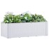 Arriate con sistema de riego automático blanco 100x43x33