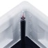 Arriate con sistema de riego automático blanco 100x43x33