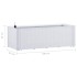 Arriate con sistema de riego automático blanco 100x43x33