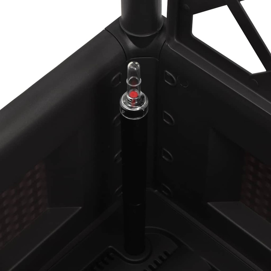 Arriate con enrejado y sistema de riego automático