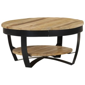 Mesa de centro de madera de mango rugosa 65x32