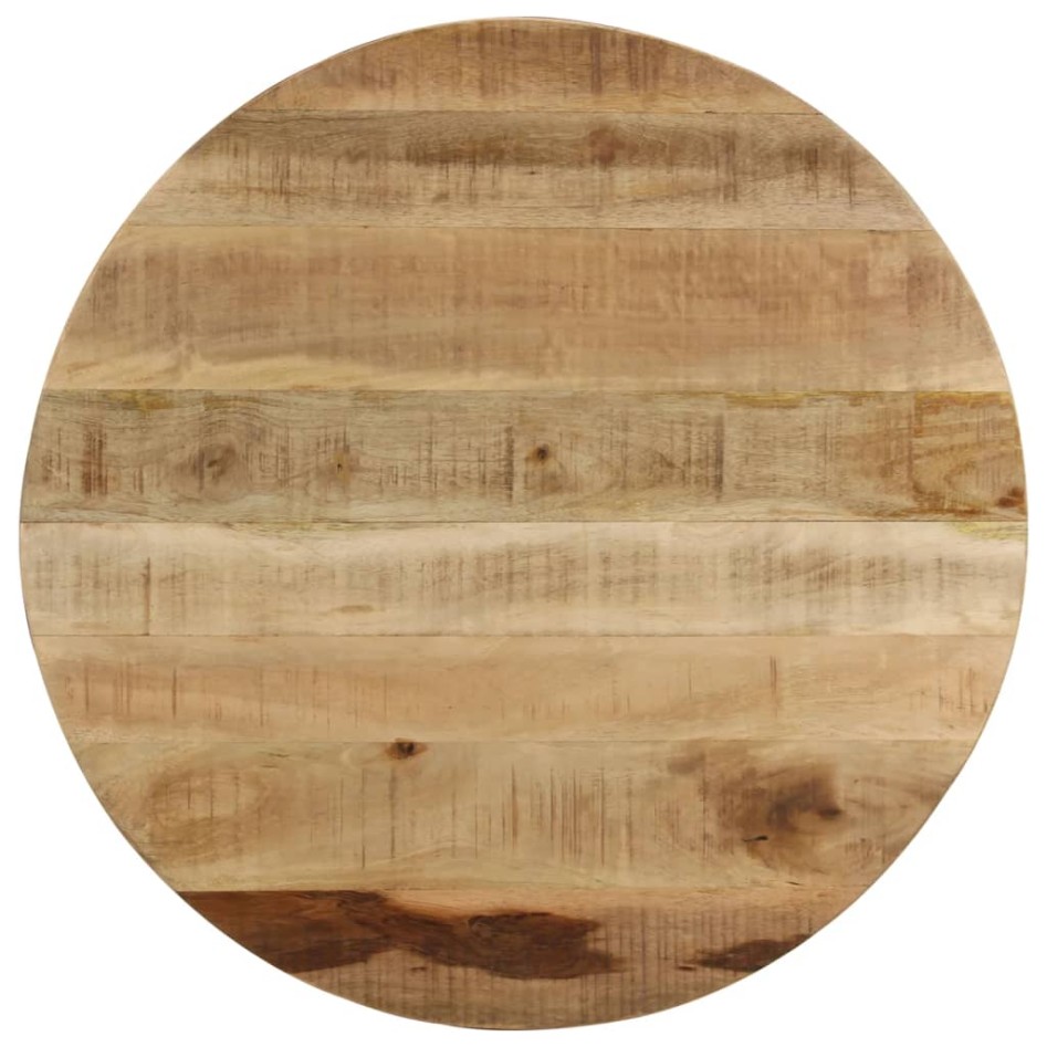 Mesa de centro de madera de mango rugosa 65x32