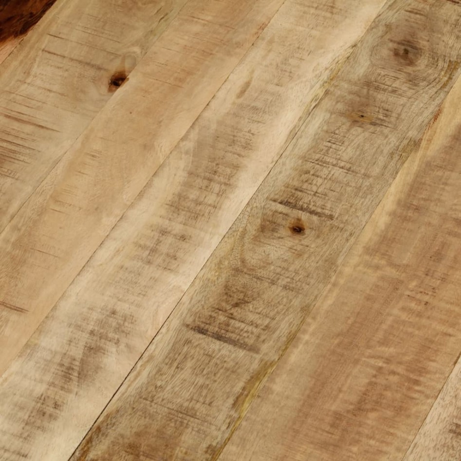 Mesa de centro de madera de mango rugosa 65x32