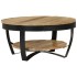 Mesa de centro de madera de mango rugosa 65x32