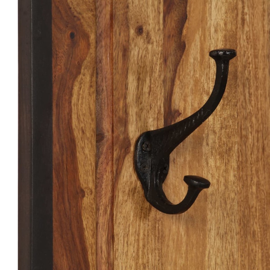 Percheros 2 unidades de madera maciza de