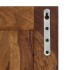Percheros 2 unidades de madera maciza de