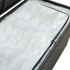 Caja de almacenaje de jardín ratán sintético negro 100x50x50