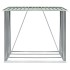 Casetilla para leña acero galvanizado verde 163x83x154