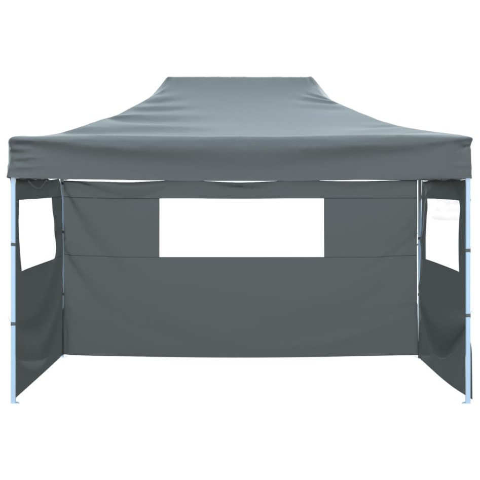 Carpa pleglable con 3 paredes 3x4,5 m gris