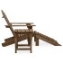 Silla con otomana y mesa jardín Adirondack abeto macizo