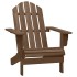 Silla con otomana y mesa jardín Adirondack abeto macizo