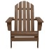Silla con otomana y mesa jardín Adirondack abeto macizo