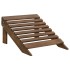 Silla con otomana y mesa jardín Adirondack abeto macizo