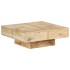 Mesa de centro de madera maciza de mango 80x80x28
