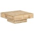 Mesa de centro de madera maciza de mango 80x80x28