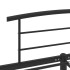 Estructura de cama sin colchón metal negro 140x200