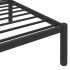 Estructura de cama sin colchón metal negro 140x200