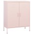 Armario de almacenamiento acero rosa 80x35x101,5