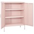 Armario de almacenamiento acero rosa 80x35x101,5