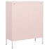 Armario de almacenamiento acero rosa 80x35x101,5