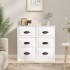 Aparador de madera contrachapada blanco 70x35,5x67,5