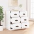 Aparador de madera contrachapada blanco 70x35,5x67,5