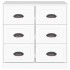 Aparador de madera contrachapada blanco 70x35,5x67,5