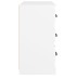 Aparador de madera contrachapada blanco 70x35,5x67,5