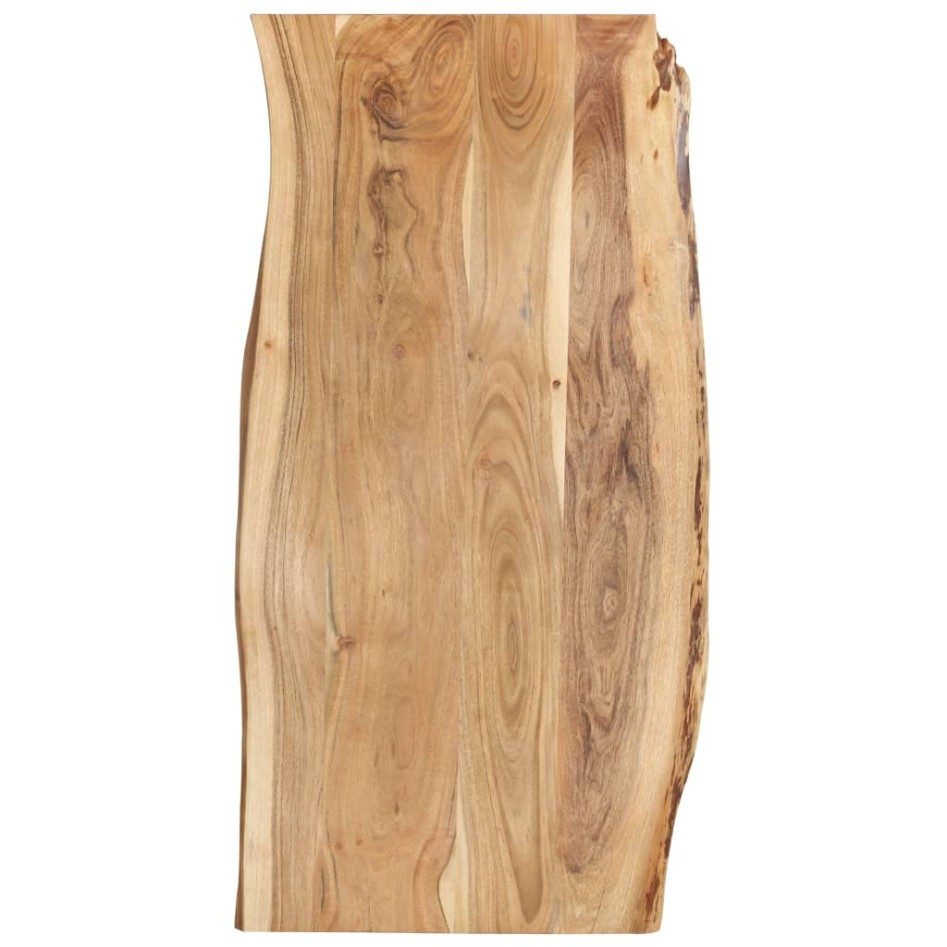 Superficie de mesa madera maciza de acacia 118x(50-60)x2,5