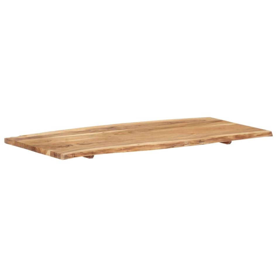 Superficie de mesa madera maciza de acacia 118x(50-60)x2,5