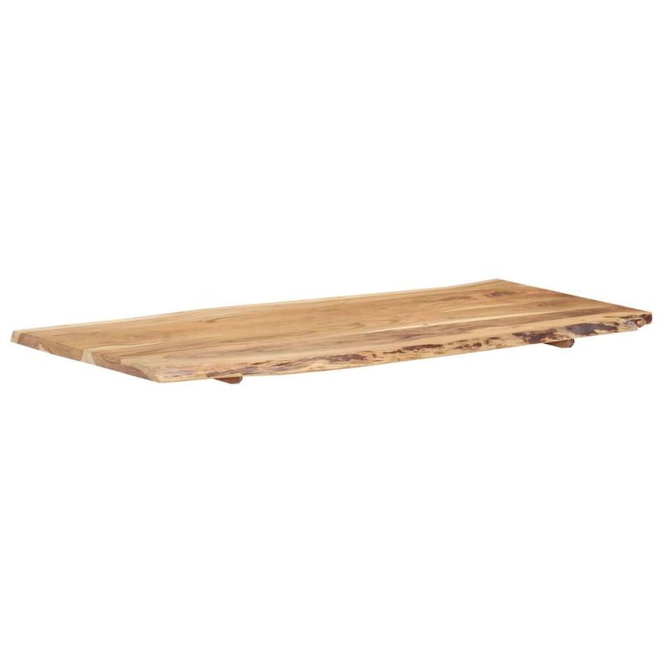 Superficie de mesa madera maciza de acacia 118x(50-60)x2,5