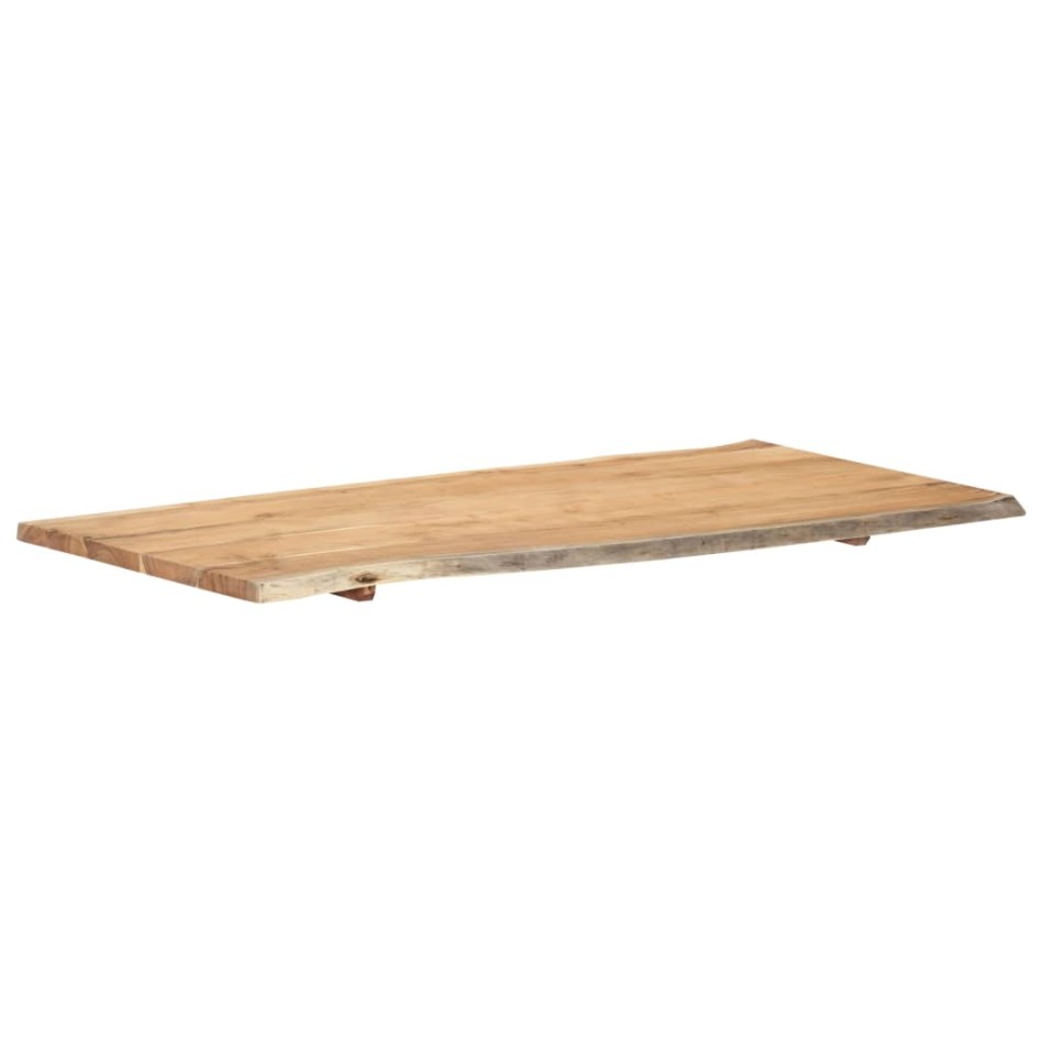 Superficie de mesa madera maciza de acacia 118x(50-60)x2,5