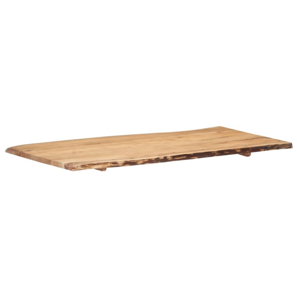 Superficie de mesa madera maciza de acacia 118x(50-60)x2,5