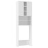 Armario para lavadora blanco brillante 64x25,5x190