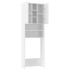 Armario para lavadora blanco brillante 64x25,5x190