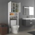 Armario para lavadora blanco brillante 64x25,5x190