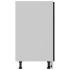 Mueble inferior de cocina madera ingeniería negro 80x46x81,5