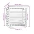 Leñero de madera maciza de pino 108x73x108