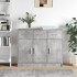 Aparador madera de ingeniería gris hormigón 91x28x75