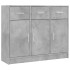 Aparador madera de ingeniería gris hormigón 91x28x75