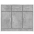 Aparador madera de ingeniería gris hormigón 91x28x75