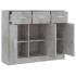 Aparador madera de ingeniería gris hormigón 91x28x75