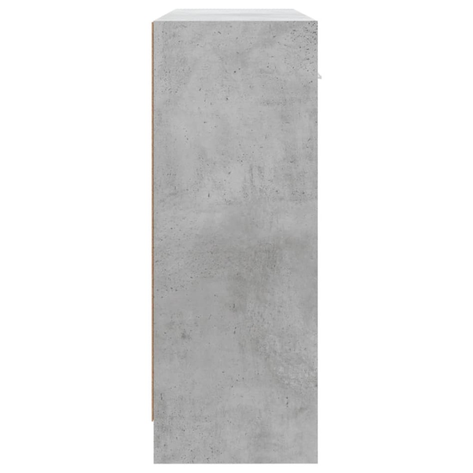 Aparador madera de ingeniería gris hormigón 91x28x75