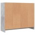 Aparador madera de ingeniería gris hormigón 91x28x75
