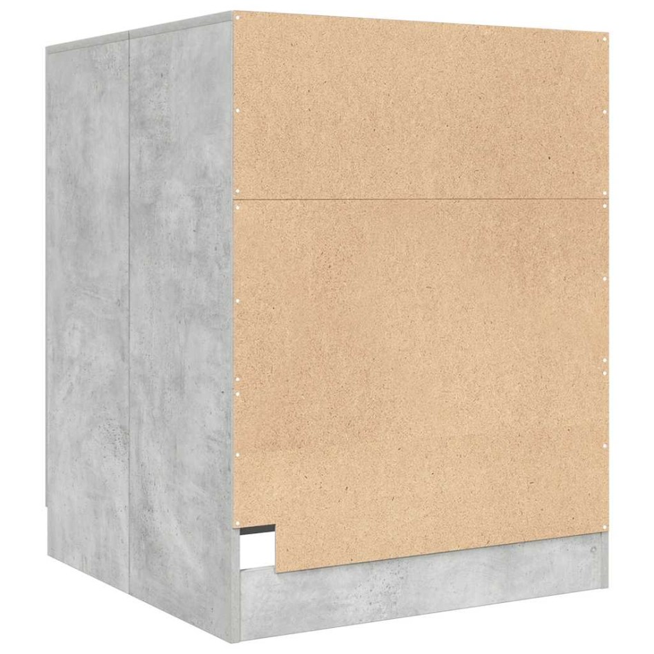 Armario de lavadora gris hormigón 71x71,5x91,5