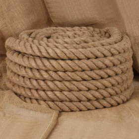 Cuerda de yute 25 m de longitud y 40 mm de