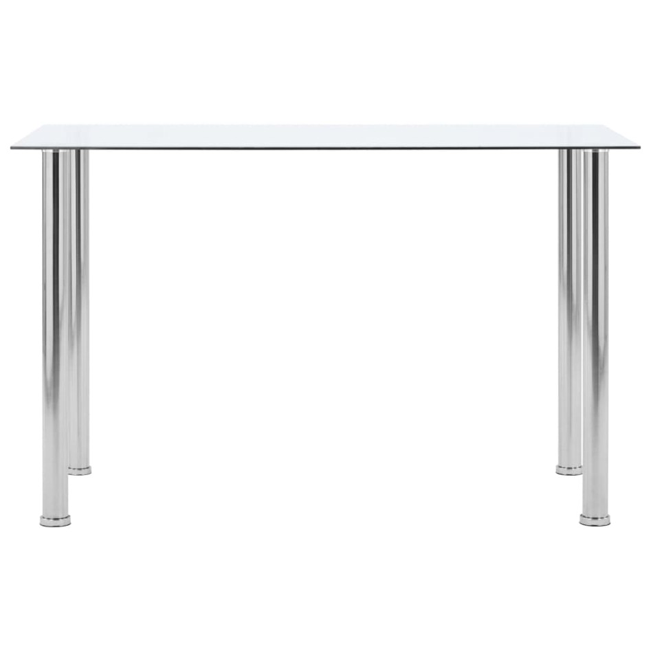 Mesa de comedor vidrio templado transparente 120x60x75