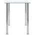 Mesa de comedor vidrio templado transparente 120x60x75